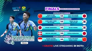 Link Live Streaming RCTI+! Fajar/Rian Siap Juarai Ganda Putra di Final Malaysia Open 2023