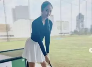 Anya Geraldine Unggah Potret saat Main Golf, Disebut Makin Kurus