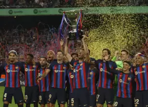 Kalah dari Real Sociedad Tak Halangi Barcelona Rayakan Gelar Juara Liga Spanyol di Camp Nou