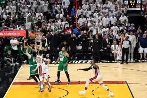 Hasil Final Wilayah NBA: Boston Celtics Menang Tipis Atas Miami Heat, Kedudukan 3-3