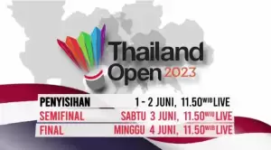Jadwal Pertandingan Thailand Open 2023 Live di iNewsTV: Kiprah Wakil Terbaik Indonesia!