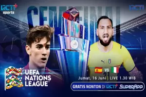 Link Live Streaming Semifinal UEFA Nations League Spanyol vs Italia di RCTI+: Gratis!