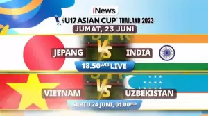LIVE di iNews! Malam Ini, Jepang vs India dan Vietnam vs Uzbekistan Penentuan ke Perempat Final AFC U17 Asian Cup 2023