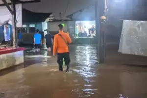Puluhan Rumah Warga Cibinong Bogor Terendam Banjir