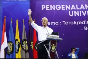 Di Depan Maba UP, Ganjar Pranowo: Bonus Demografi Bisa Buat Indonesia Jadi Negara Maju