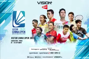 Dukung Garuda Menang, Nonton BWF China Open 2023 Live di Vision+