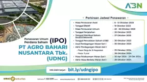Industri Tambak Udang PT Agro Bahari Nusantara Tbk (UDNG) Masuki Masa Bookbuilding, Simak Jadwalnya!