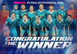 Timnas Futsal Putri Indonesia Juara PFF Womens Tri Nations Futsal Invitational 2023