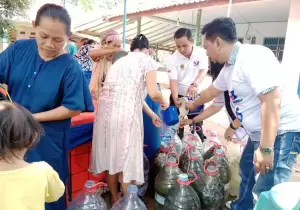 300 KK di Bekasi Dapat Bantuan Air Bersih dari Pemuda Perindo dan Relawan Gergaji