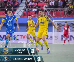 Hasil Liga Futsal Profesional 2023-2024: Comeback, Cosmo JNE Gulung Kancil WHW 3-2
