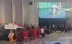 Kontingen Indonesia Tampil Serbamerah di Opening Ceremony WAG 2023