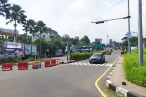 Situasi Ramai Lancar, Lalin Jalur Puncak Diterapkan One Way Arah Jakarta