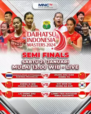 Lanny Tria Mayasari/Ribka Sugiarto Hadapi Liu Sheng Su/Tan Ning asal China di Semifinal Daihatsu Indonesia Masters 2024
