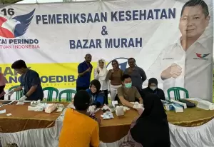 Senang Ada Pemeriksaan Kesehatan dan Bazar Minyak Murah, Warga Tangerang: Terima Kasih Perindo