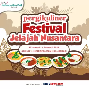 PergiKuliner Festival Jelajah Nusantara Hadir di Metropolitan Mall Bekasi