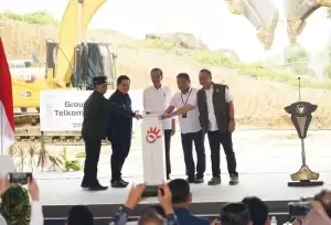 Presiden Joko Widodo Groundbreaking Telkom Smart Office di IKN, Siap Jadi Hub Telekomunikasi Nusantara