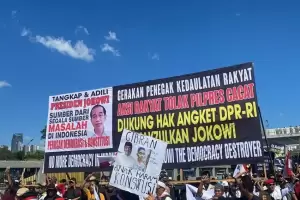 Aksi Rakyat Tolak Pilpres Cacat, Dukung Hak Angket DPR Makzulkan Jokowi