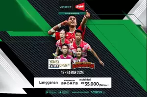 Wakil Indonesia Targetkan Gelar Juara di BWF Swiss Open 2024! Saksikan Live di Vision+