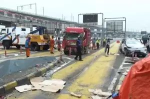 Kecelakaan Beruntun Gerbang Tol Halim Utama, Sopir Truk Terduga Tersangka Diamankan