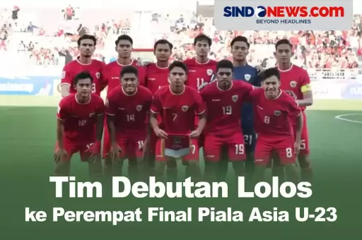 Tim Debutan Lolos ke Perempat Final Piala Asia U-23