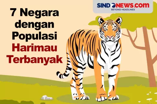 Ada Indonesia, Berikut 7 Negara dengan Populasi Harimau Terbanyak